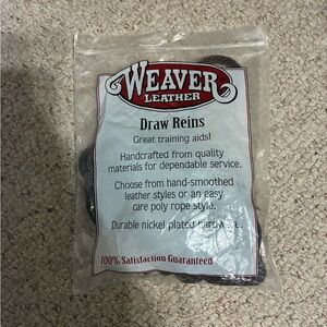 Weaver Poly Rope Draw Reins for horses